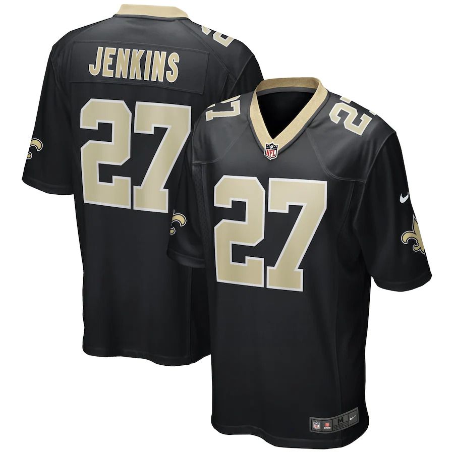 Men New Orleans Saints #27 Malcolm Jenkins Nike Black Game Player NFL Jersey->new orleans saints->NFL Jersey